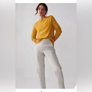 Athleta Mustard Yellow Merino Wool Sweater Size 1X GUC